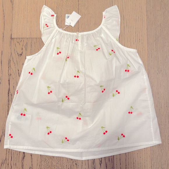 🍒 BONPOINT “Genia” cherry blouse, size 10 - Picture 2 of 6